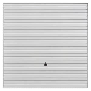 Image of Garador Horizon White Frameless Retractable Garage Door - 2438 x 2134mm