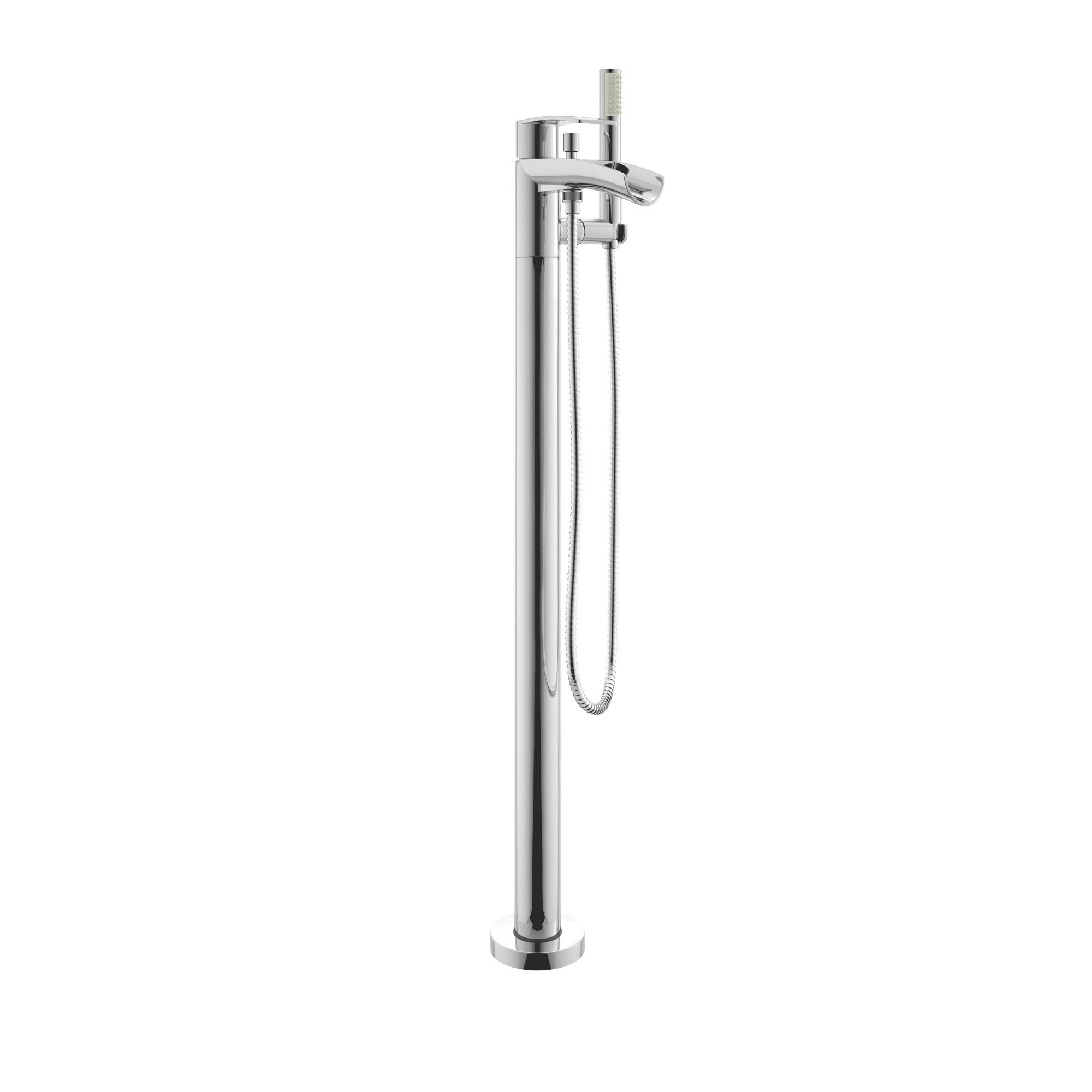 Image of Wickes Niagra Floor Standing Bath Shower Mixer Tap - Chrome