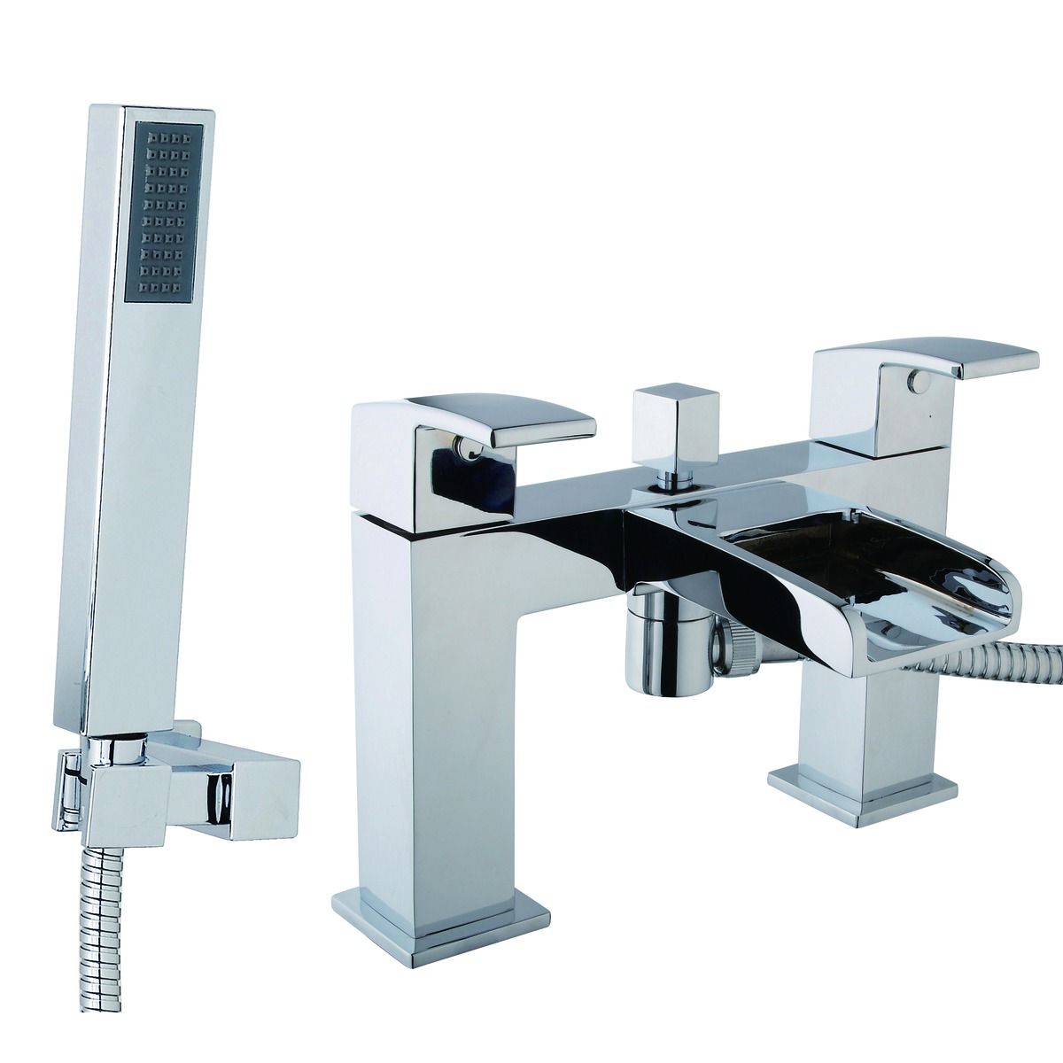 Image of Wickes Waterfall Bath Shower Mixer Tap - Chrome