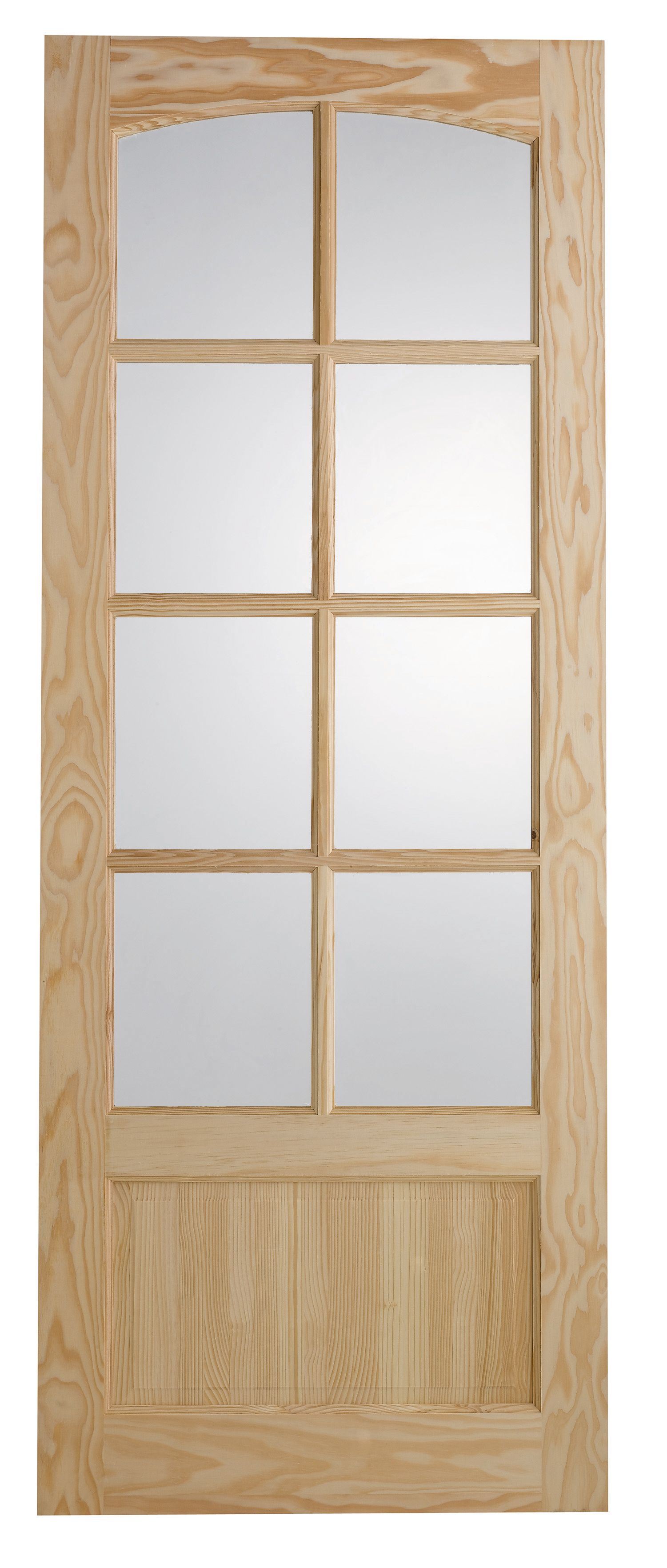 Wickes Newland Glazed Clear Pine 9 Panel Internal Door