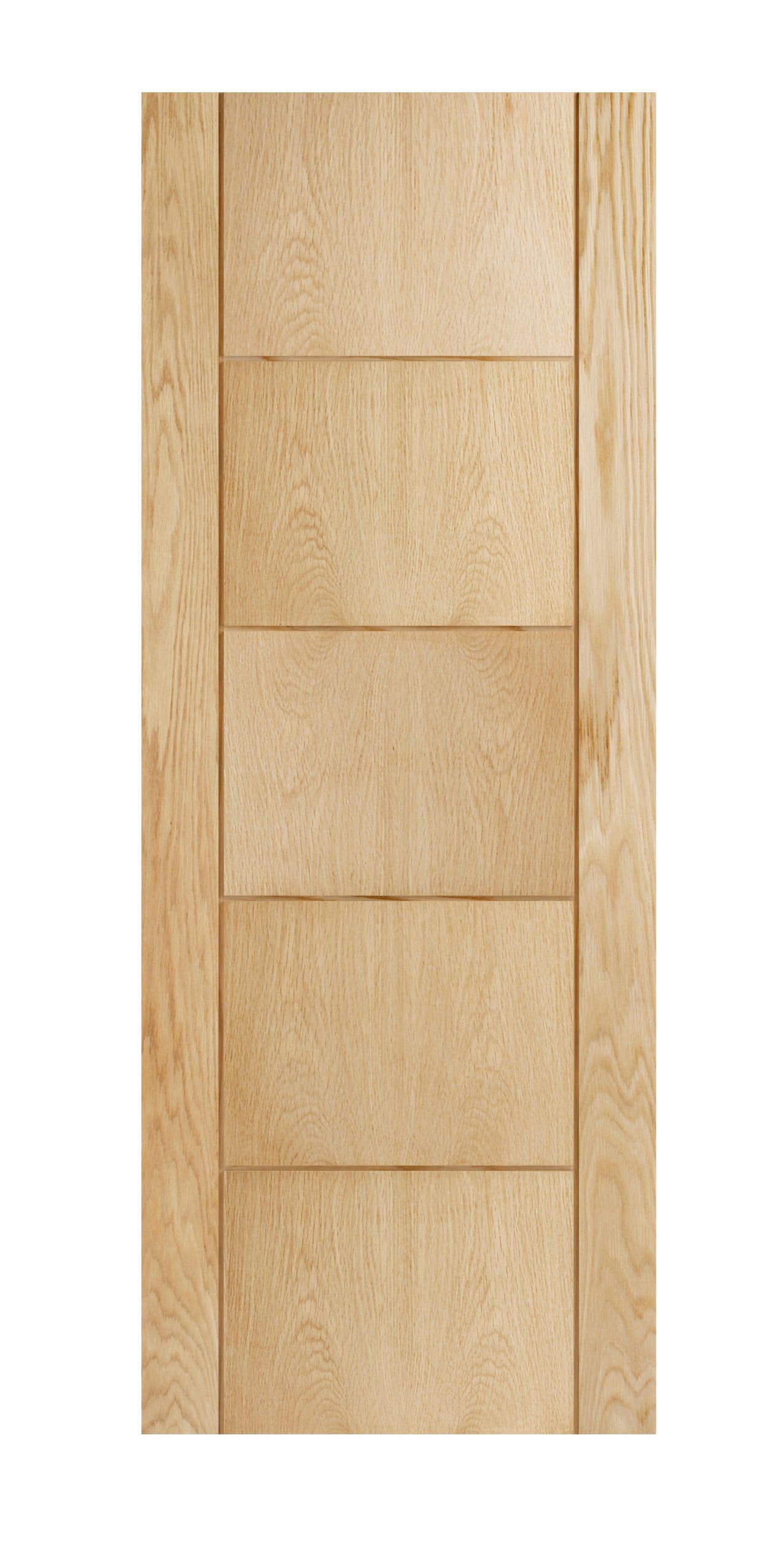Wickes Thame Oak 5 Panel Internal Door Wickes.co.uk