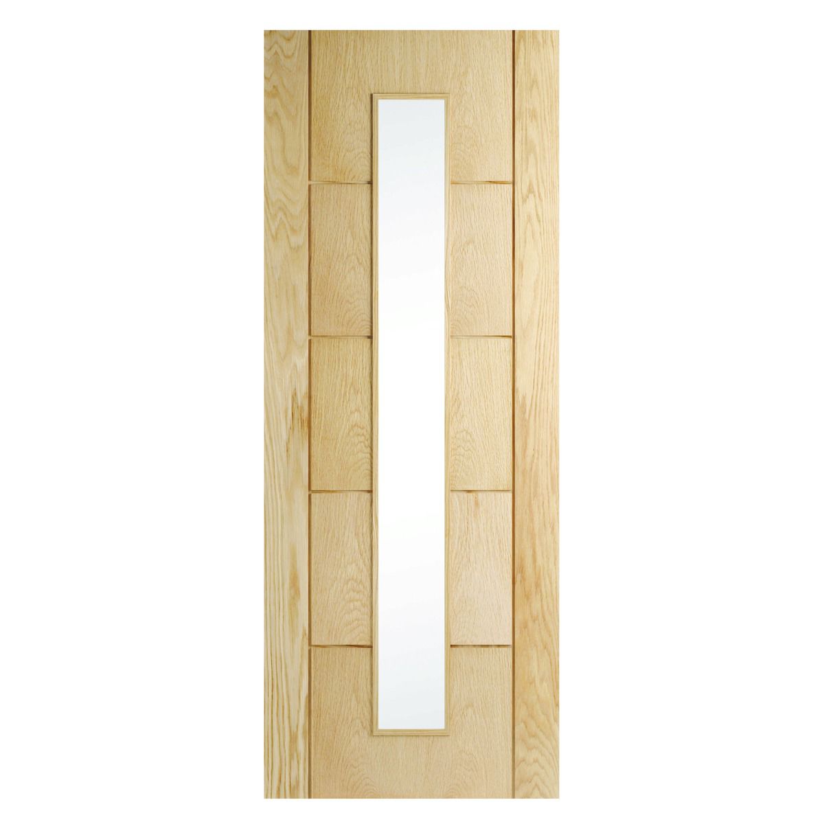 Image of Wickes Thame Glazed Oak Veneer Ladder Internal Door - 1981 x 838mm