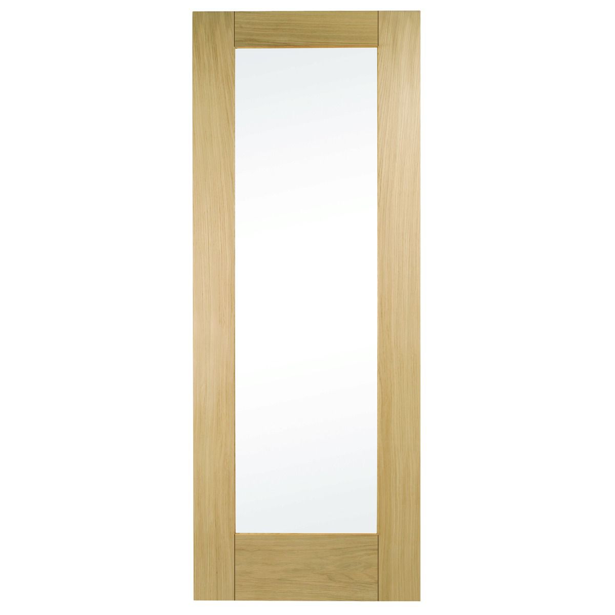 Wickes Oxford Glazed Oak 1 Panel Internal Door