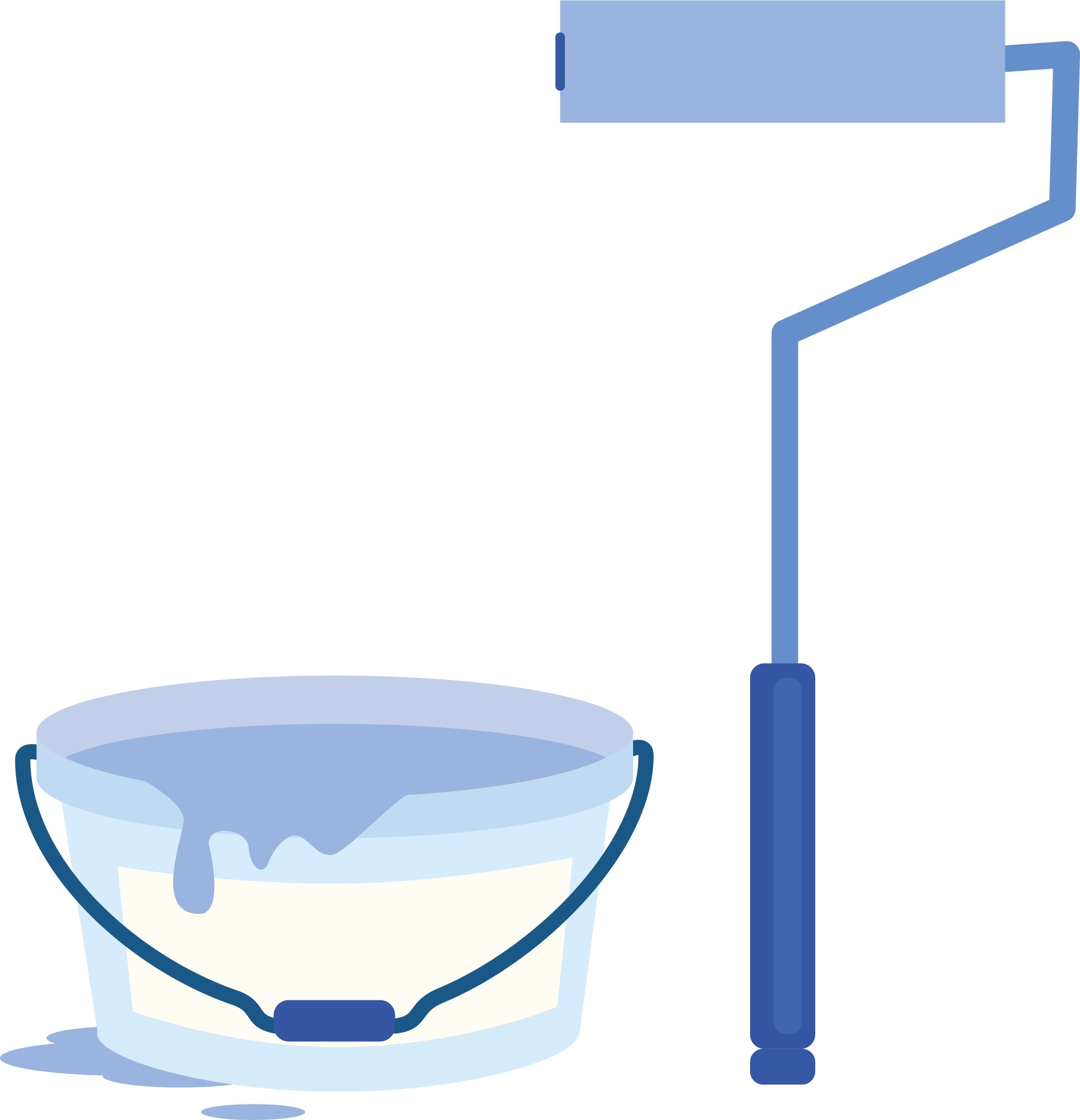 Paint bucket and roller